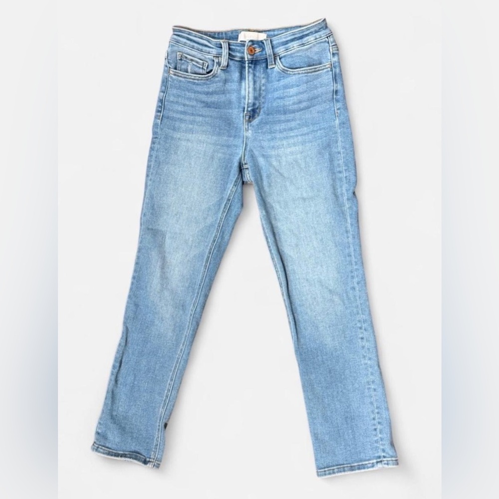 Vervet by Flying Monkey High Rise Straight Leg Jeans Size 27 Medium Wash